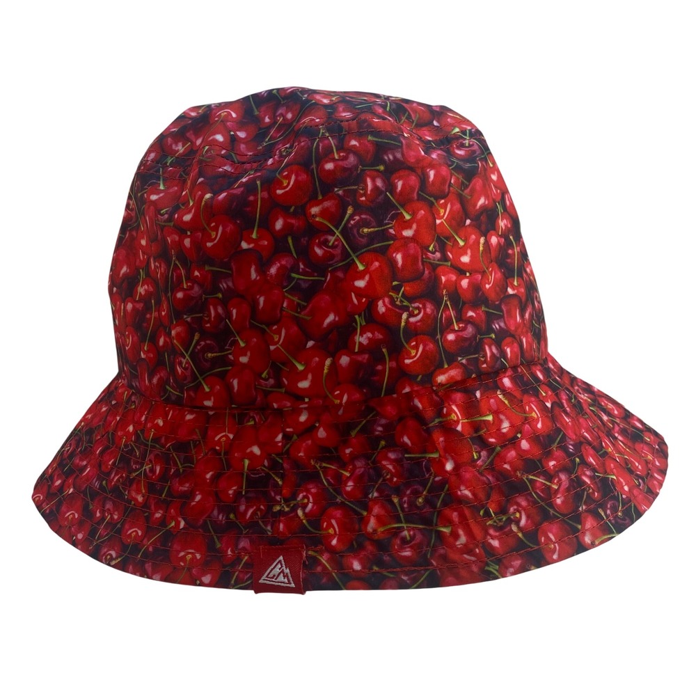 Chillmeister Cherry Print Floppy Bucket Hat Unisex Fashion‎ Headwear